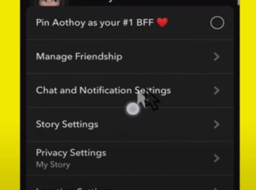 Get to Chat Settings