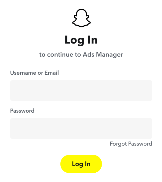 Log in snapchat