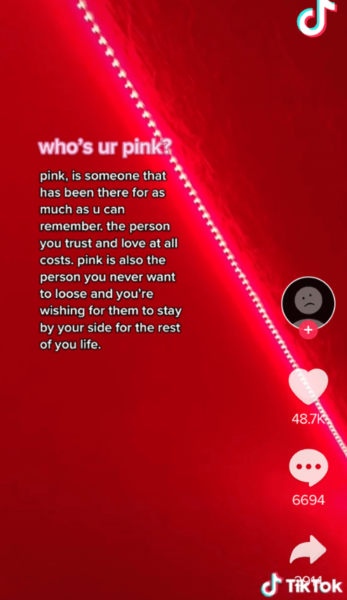 Pink person