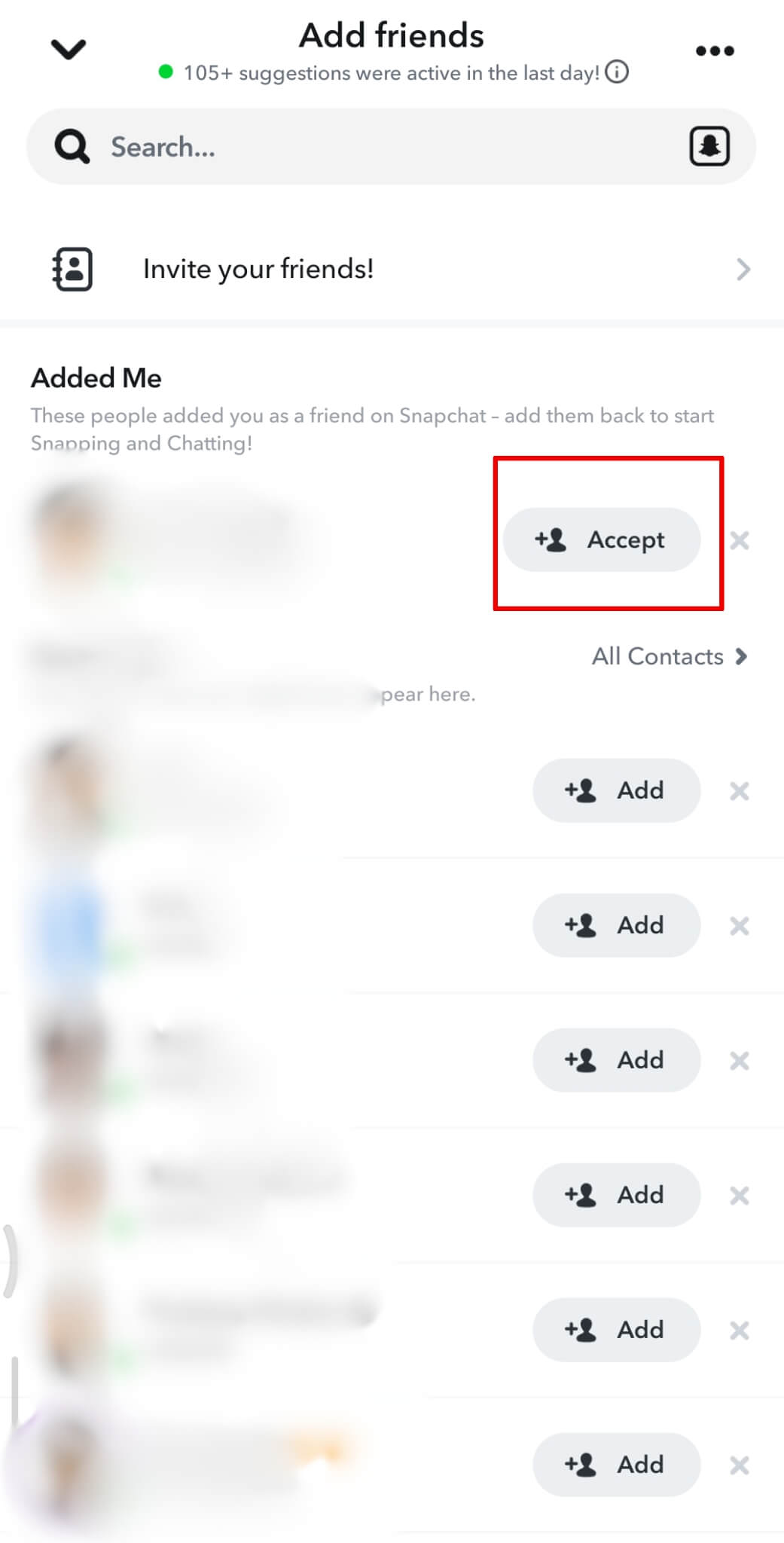 accept request