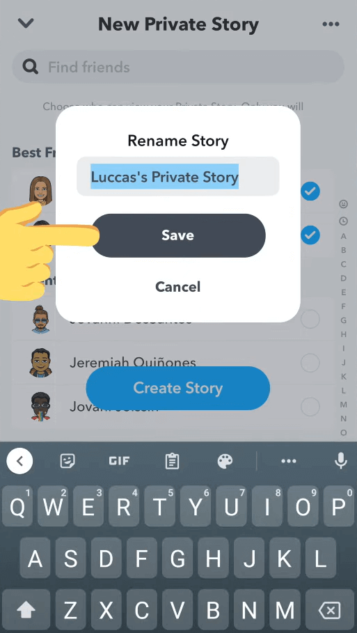 rename story