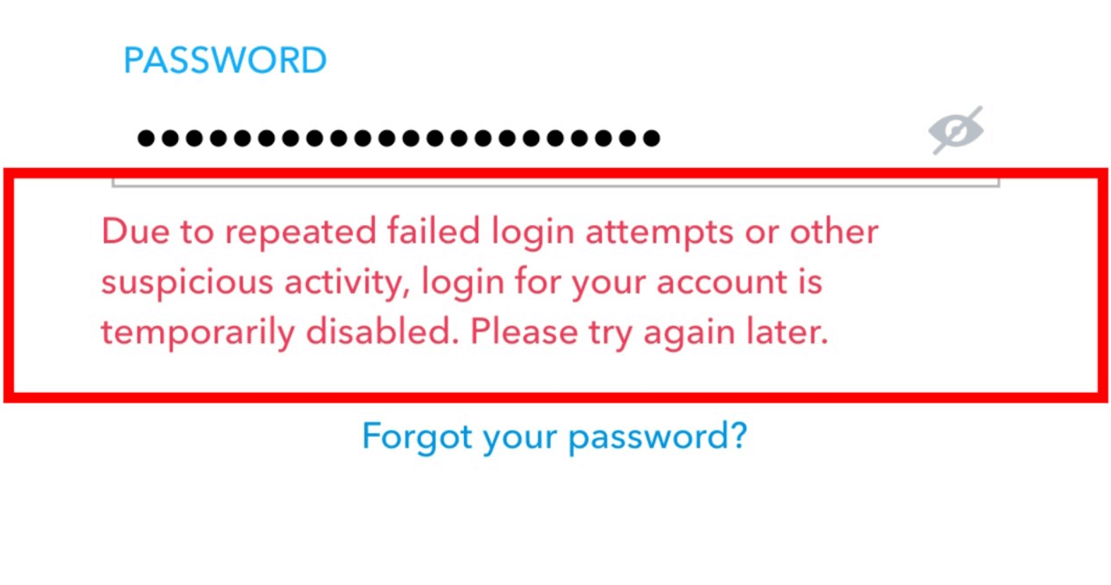 Account Security on snapchat