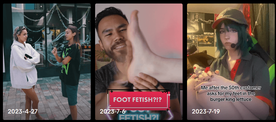 Feetfinder on tiktok