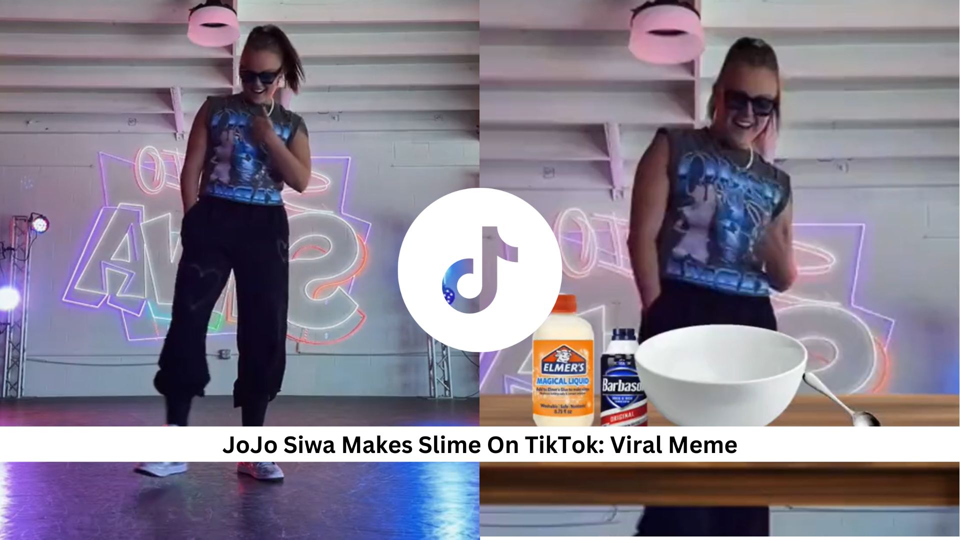 JoJo-Siwa-Makes-Slime-On-TikTok-Viral-Meme