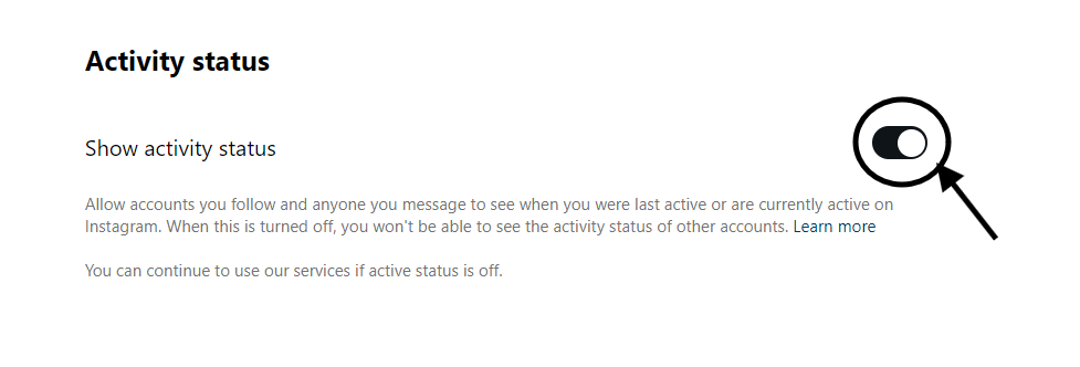 Turn Off Active Status on Instagram Steps