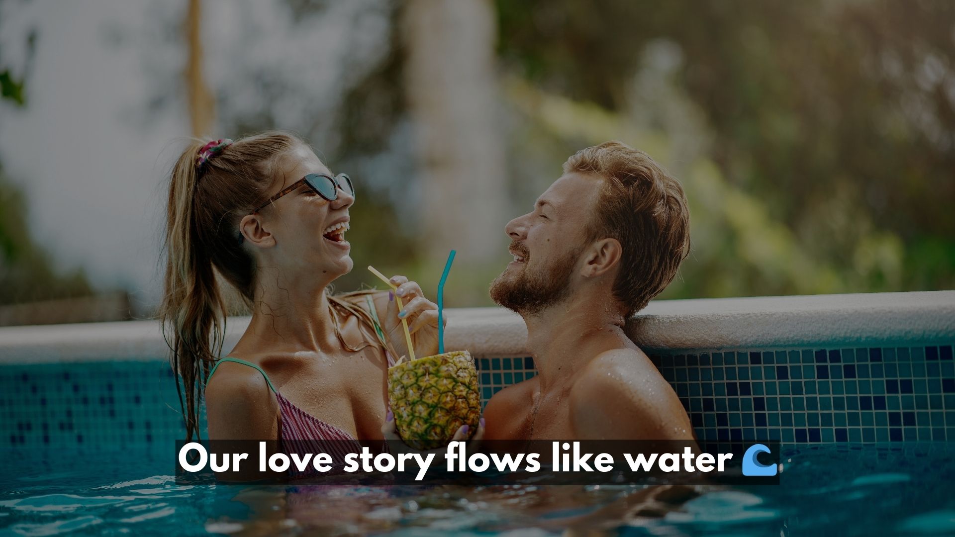 Romantic and Dreamy Pool Captions 