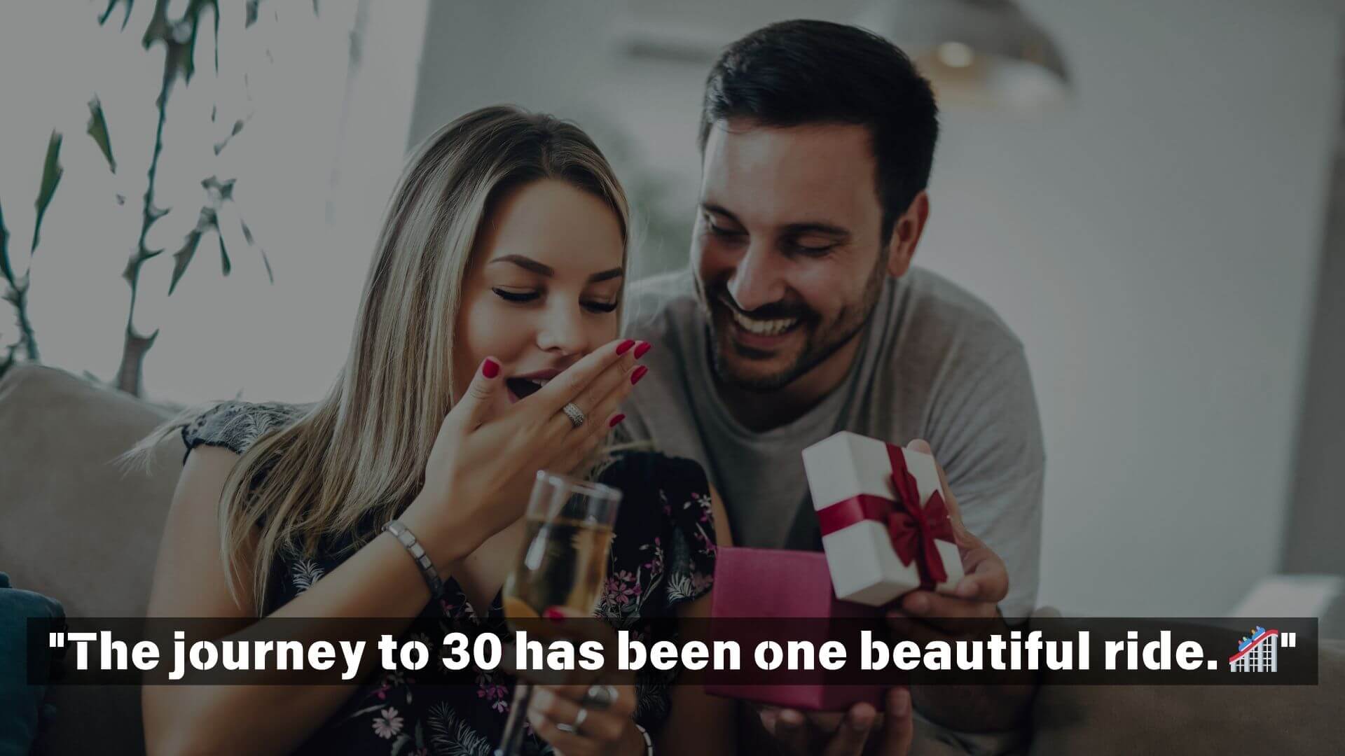 Romantic and Heartfelt 30th Birthday Captions 