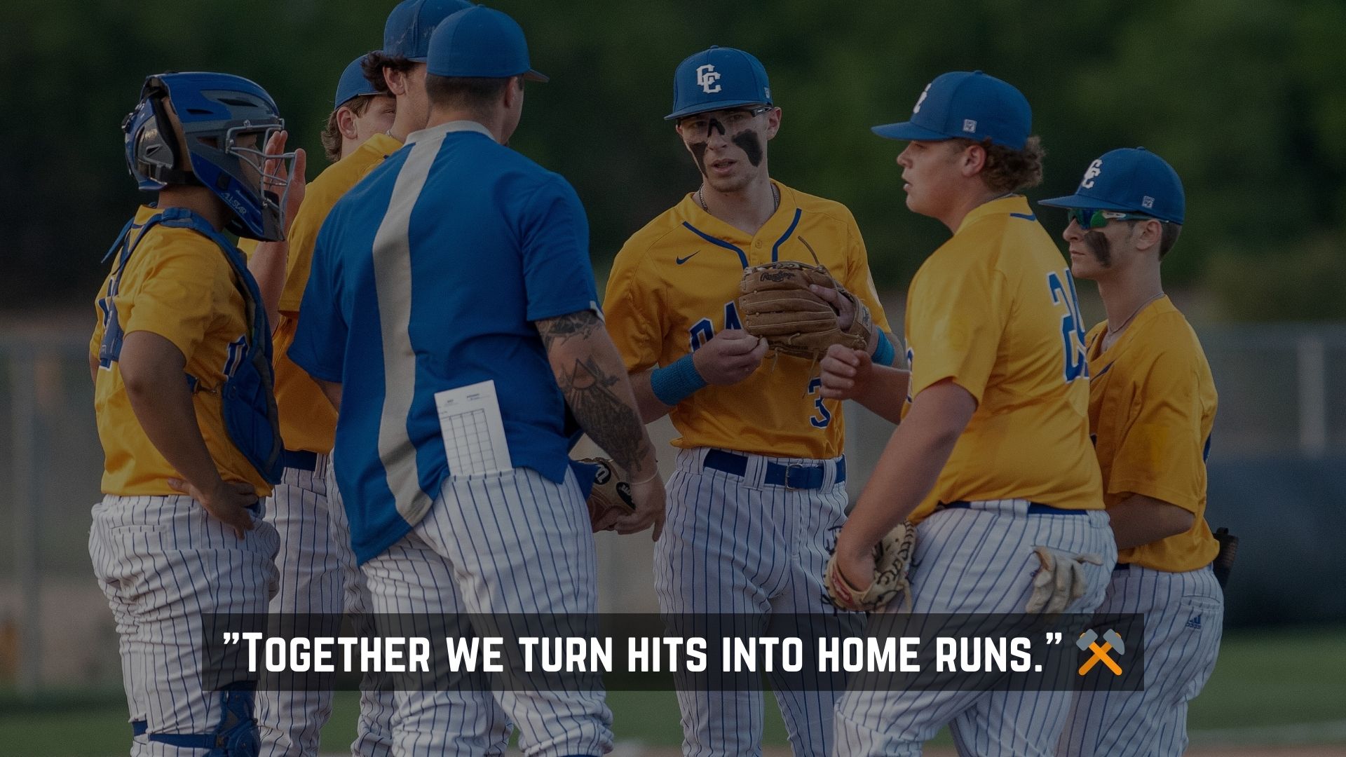 Team Spirit and Victory Celebrations Baseball Captions 