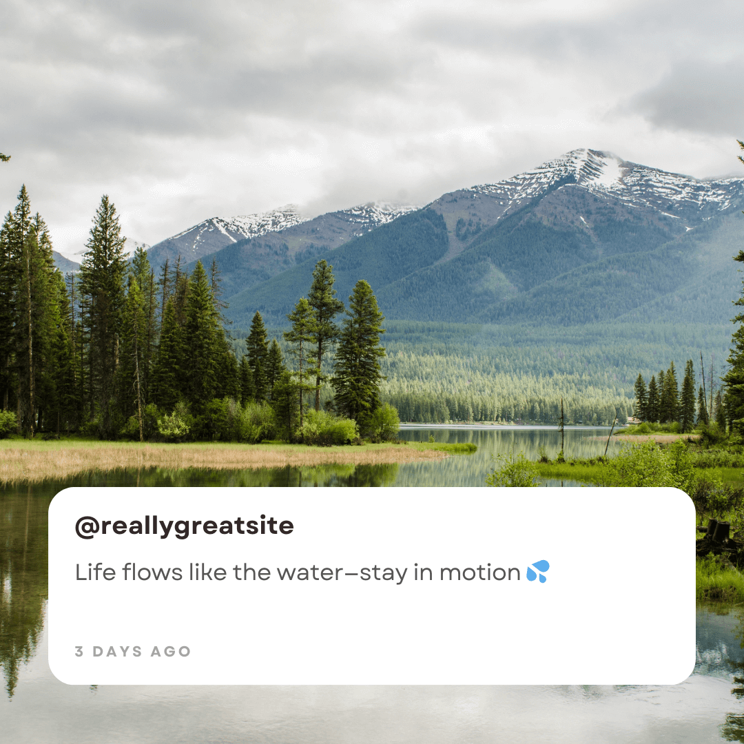 Inspirational Lake Captions