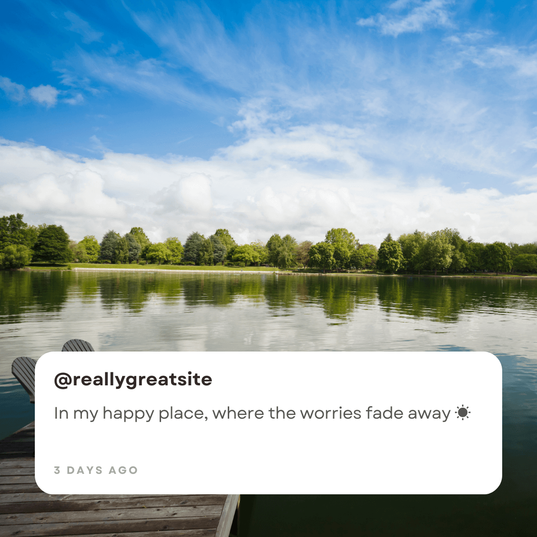 Relaxing Lake Boat Captions