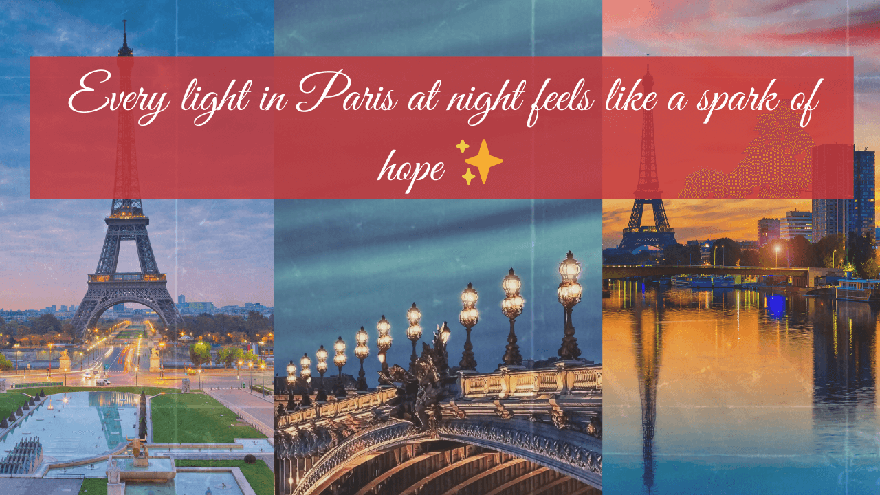 Paris at Night Captions