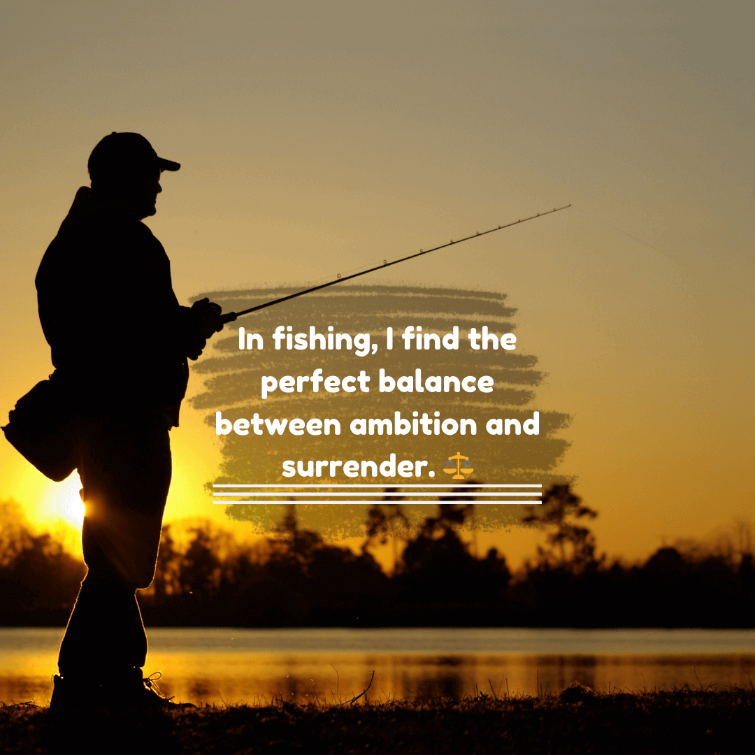 Reflective and Thoughtful Fishing Captions