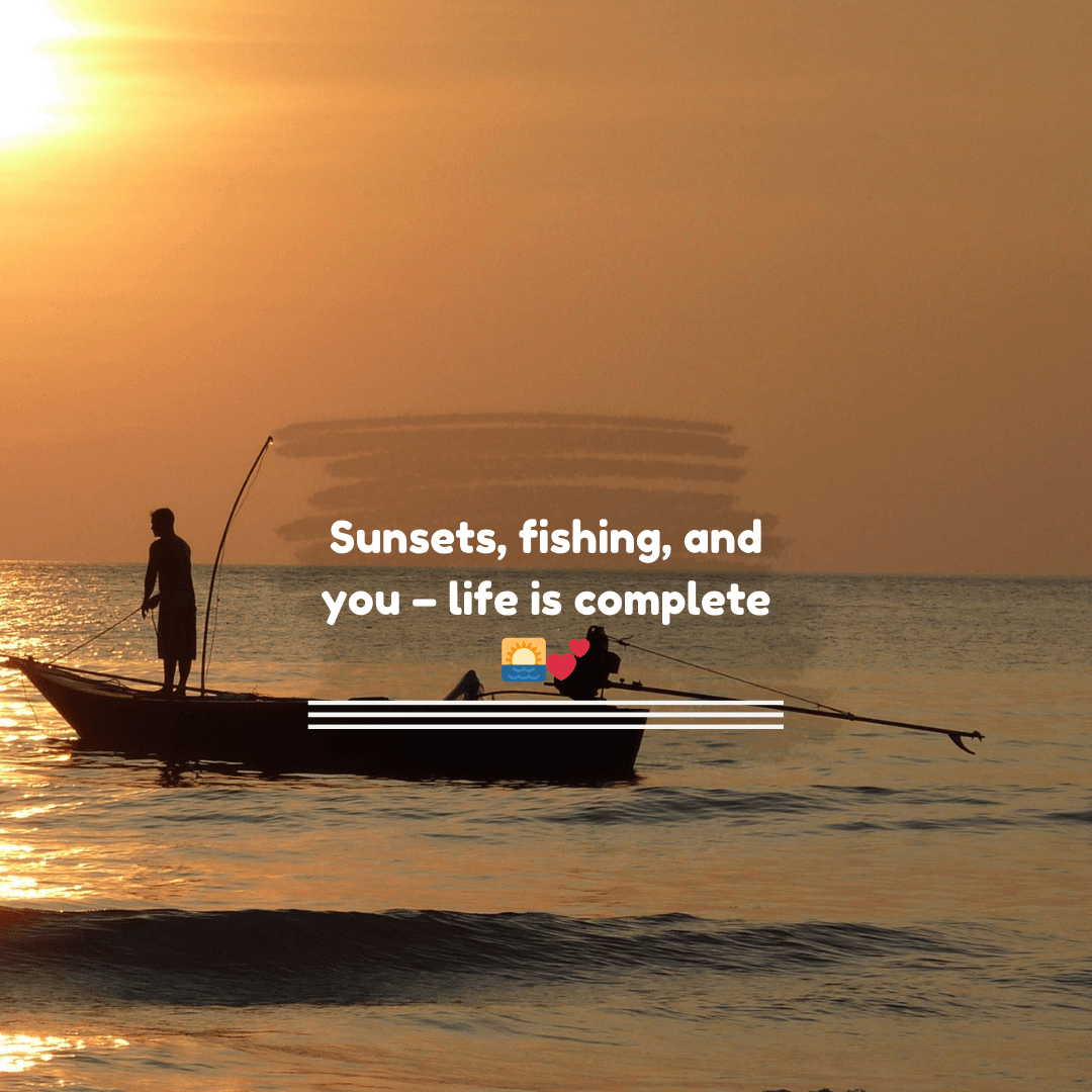 Romantic Fishing Captions for Instagram