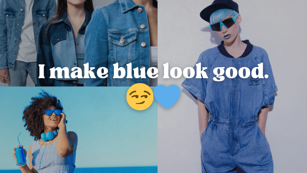 Blue Outfit Captions for Instagram