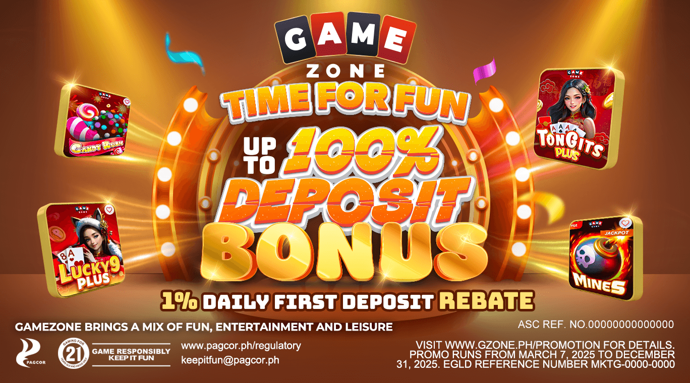 GameZone time for fun for deposit bonuses